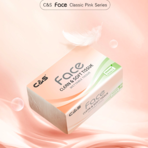 C&S Pink Serie 3Ply Compact Soft Facial Tissue (120 sheets 8 pack bundle)