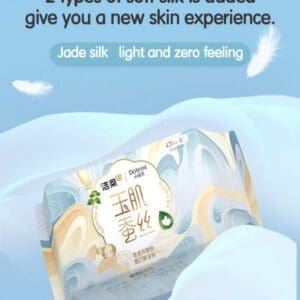 Dolemi Overnight Protection Pad,  Silk 420 Heavy Flow Night Sanitary Napkin (4pcs)